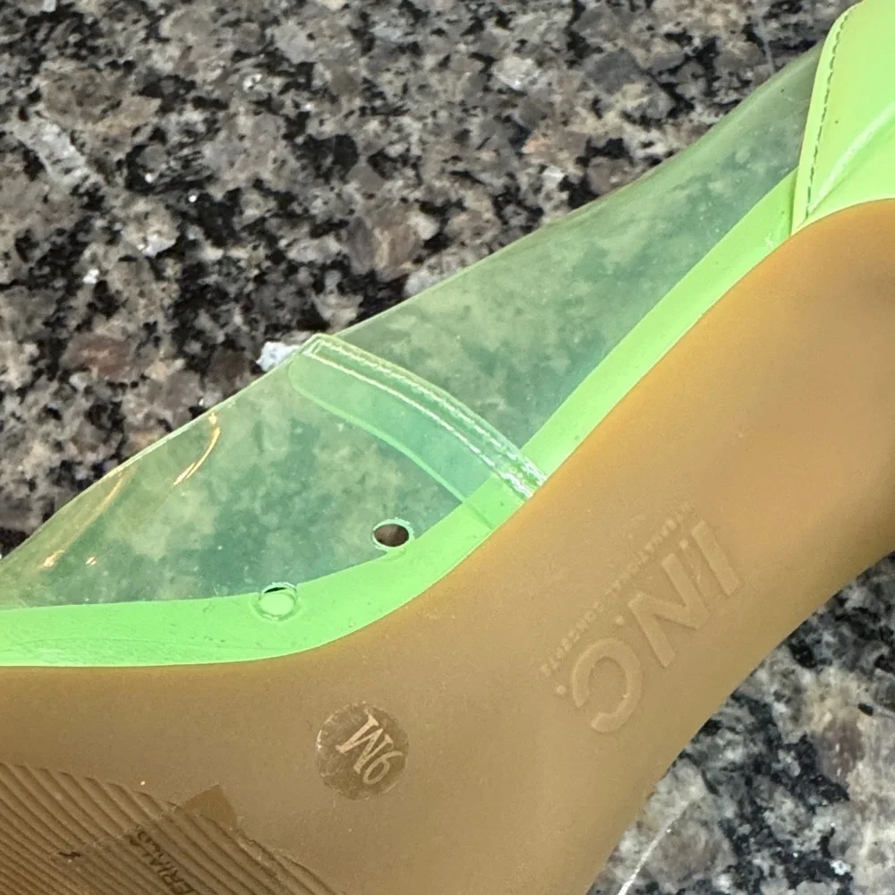 INC International Concepts Women's Lime Green Heels NIB 9 - Picture 8 of 15